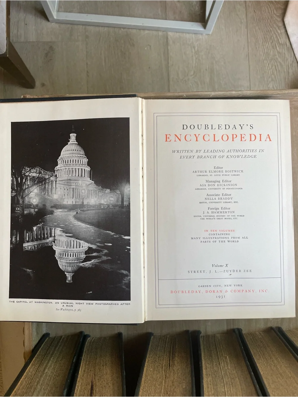 Classic Black Decorative Book Set - Doubleday's Encyclopedia ( all 10) - Picture 15 of 15